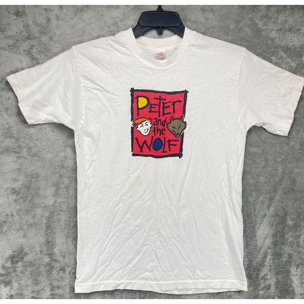 VTG Fruit Of The Loom Peter and the Wolf T-Shirt‎ Size Large